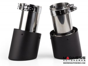 Custom Exhaust Tip (1) - Carbon Fiber -  2.50" ID